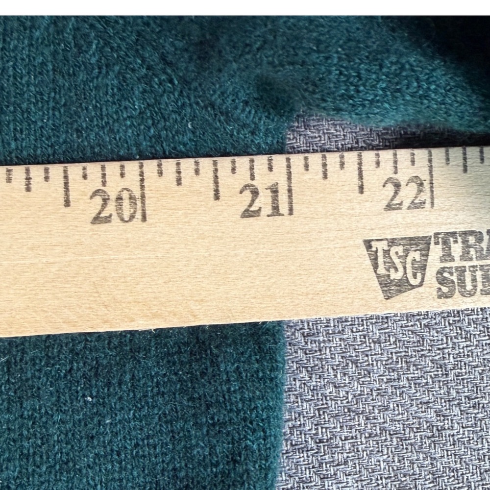 Charter Club Luxury 100% Cashmere Turtleneck Sweater Womens XL Dark Green Knit - Picture 6 of 7